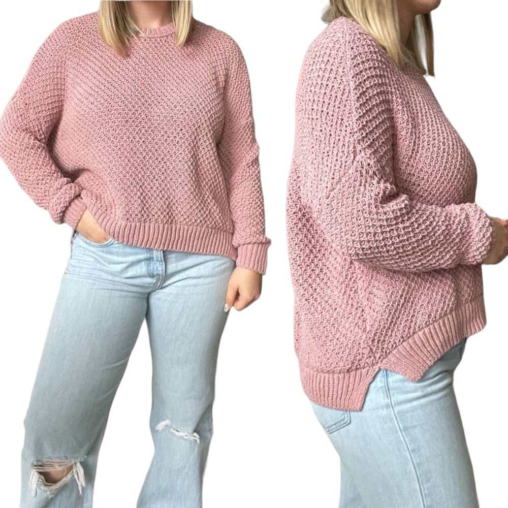 Madewell French Quarter Pullover Open Knit Sweater Size XS
